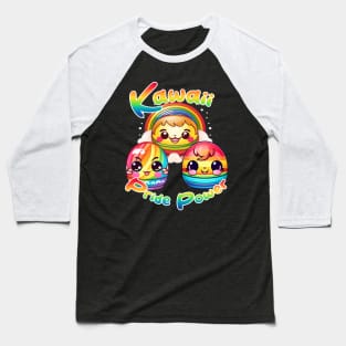 Kawaii Pride Power Squadron Baseball T-Shirt